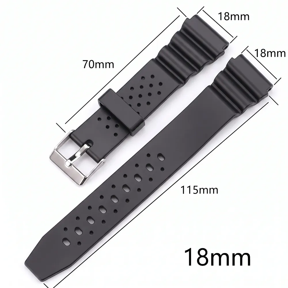 Bracelet silicone sport 18 à 22 mm électronique