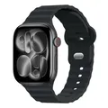 Bracelet silicone sport 38 à 49 mm pour Apple Watch – Couleur du bracelet Dark gray