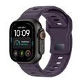 Bracelet silicone sport 44 à 49 mm pour Apple Watch – Couleur du bracelet cherry