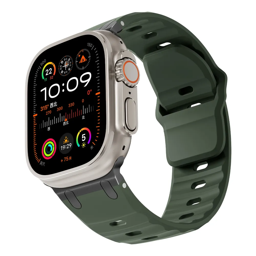Bracelet silicone sport 44 à 49 mm pour Apple Watch