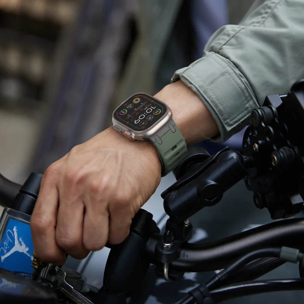Bracelet silicone sport 44 à 49 mm pour Apple Watch