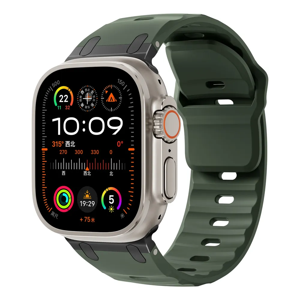 Bracelet silicone sport 44 à 49 mm pour Apple Watch
