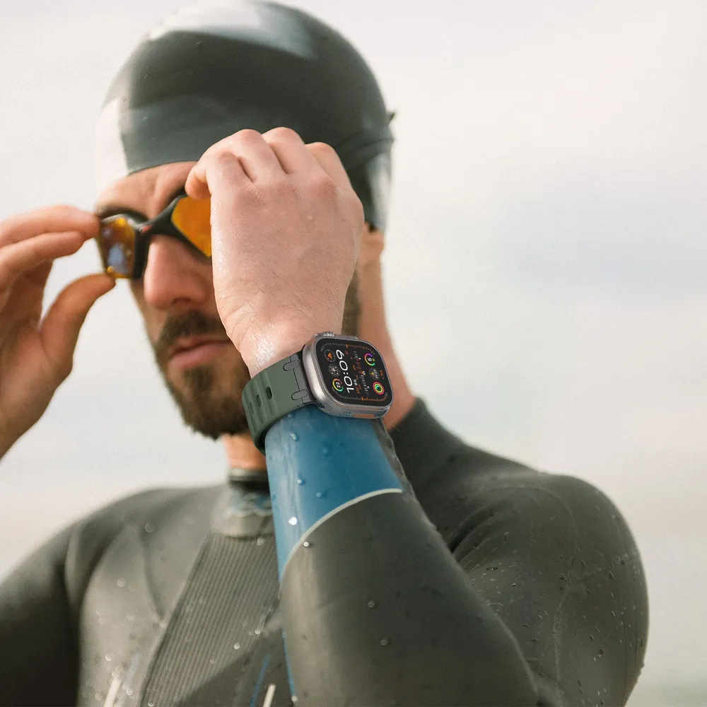 Bracelet silicone sport 44 à 49 mm pour Apple Watch