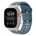 Bracelet silicone sport 44 à 49 mm pour Apple Watch – Couleur du bracelet ocean blue