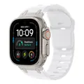 Bracelet silicone sport 44 à 49 mm pour Apple Watch – Couleur du bracelet white