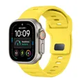 Bracelet silicone sport 44 à 49 mm pour Apple Watch – Couleur du bracelet yellow