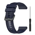 Bracelet silicone sport pour Garmin Forerunner – Couleur du bracelet dark blue