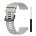 Bracelet silicone sport pour Garmin Forerunner – Couleur du bracelet grey