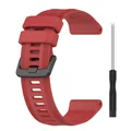 Bracelet silicone sport pour Garmin Forerunner – Couleur du bracelet red