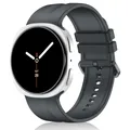 Bracelet silicone sport pour Samsung Galaxy Watch 9 8 – Couleur du bracelet 12 Dark Gray