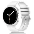 Bracelet silicone sport pour Samsung Galaxy Watch 9 8 – Couleur du bracelet 3 White