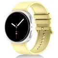 Bracelet silicone sport pour Samsung Galaxy Watch 9 8 – Couleur du bracelet 8 Cream Yellow