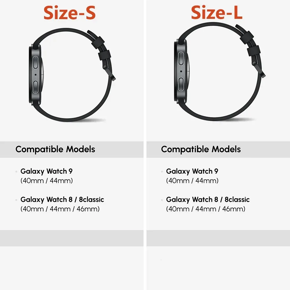 Bracelet silicone sport pour Samsung Galaxy Watch 9 8