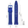 Bracelet silicone Swatch 12 à 20 mm coloré sport – 4