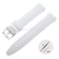 Bracelet silicone Swatch 12 à 20 mm coloré sport – Couleur du bracelet Translucence