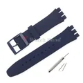 Bracelet silicone Swatch 16 à 20 mm coloré sport – Couleur du bracelet Dark Blue