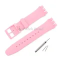 Bracelet silicone Swatch 16 à 20 mm coloré sport – Couleur du bracelet Rose