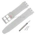 Bracelet silicone Swatch 16 à 20 mm coloré sport – Couleur du bracelet Translucence
