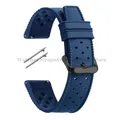 Bracelet silicone Tropic 18 à 22 mm à dégagement rapide – Couleur du bracelet Blue-Black