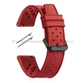Bracelet silicone Tropic 18 à 22 mm à dégagement rapide – Couleur du bracelet Red-Black