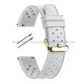 Bracelet silicone Tropic 18 à 22 mm à dégagement rapide – Couleur du bracelet White-Gold