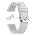 Bracelet silicone Tropic 18 à 22 mm à dégagement rapide – Couleur du bracelet White-RoseGold