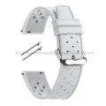 Bracelet silicone Tropic 18 à 22 mm à dégagement rapide – Couleur du bracelet White-Silver
