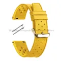 Bracelet silicone Tropic 18 à 22 mm à dégagement rapide – Couleur du bracelet Yellow-Gold
