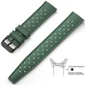 Bracelet silicone Tropic 18 à 22 mm – Couleur du bracelet Army Green Black
