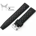 Bracelet silicone Tropic 18 à 22 mm – Couleur du bracelet Black 1