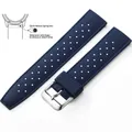 Bracelet silicone Tropic 18 à 22 mm – Couleur du bracelet Blue 1