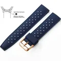 Bracelet silicone Tropic 18 à 22 mm – Couleur du bracelet Blue 2