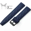 Bracelet silicone Tropic 18 à 22 mm – Couleur du bracelet Blue 4