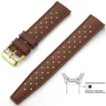 Bracelet silicone Tropic 18 à 22 mm – Couleur du bracelet Coffee Gold