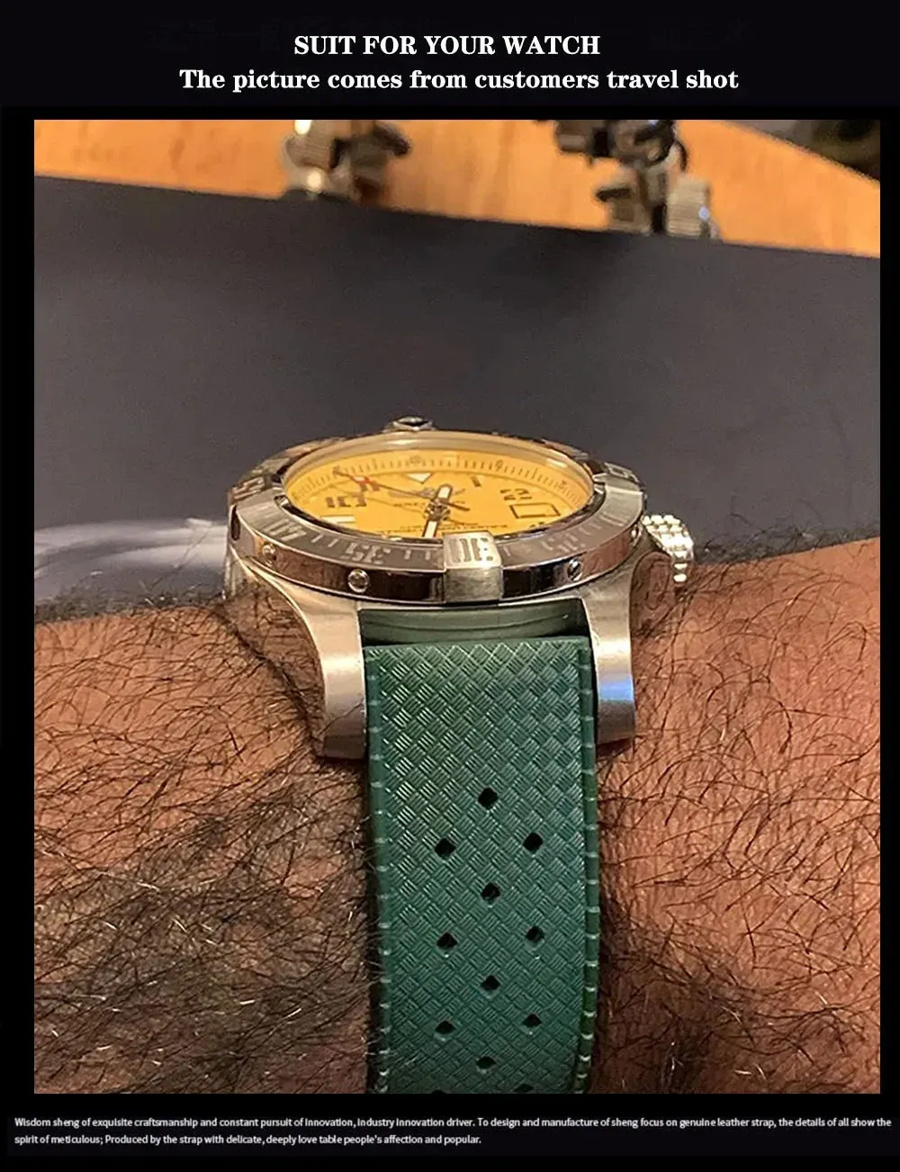 Bracelet silicone Tropic 18 à 22 mm