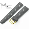 Bracelet silicone Tropic 18 à 22 mm – Couleur du bracelet Gray 3