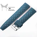 Bracelet silicone Tropic 18 à 22 mm – Couleur du bracelet Ink Blue 1