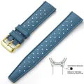 Bracelet silicone Tropic 18 à 22 mm – Couleur du bracelet Ink Blue Gold