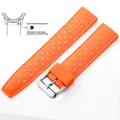 Bracelet silicone Tropic 18 à 22 mm – Couleur du bracelet Orange 1