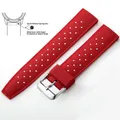 Bracelet silicone Tropic 18 à 22 mm – Couleur du bracelet Red 1
