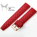 Bracelet silicone Tropic 18 à 22 mm – Couleur du bracelet Red 2