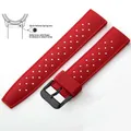 Bracelet silicone Tropic 18 à 22 mm – Couleur du bracelet Red 4