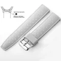 Bracelet silicone Tropic 18 à 22 mm – Couleur du bracelet White 1