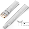 Bracelet silicone Tropic 18 à 22 mm – Couleur du bracelet White Rose Gold