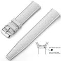Bracelet silicone Tropic 18 à 22 mm – Couleur du bracelet White Silver