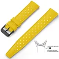 Bracelet silicone Tropic 18 à 22 mm – Couleur du bracelet Yellow Black