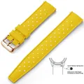 Bracelet silicone Tropic 18 à 22 mm – Couleur du bracelet Yellow Rose Gold