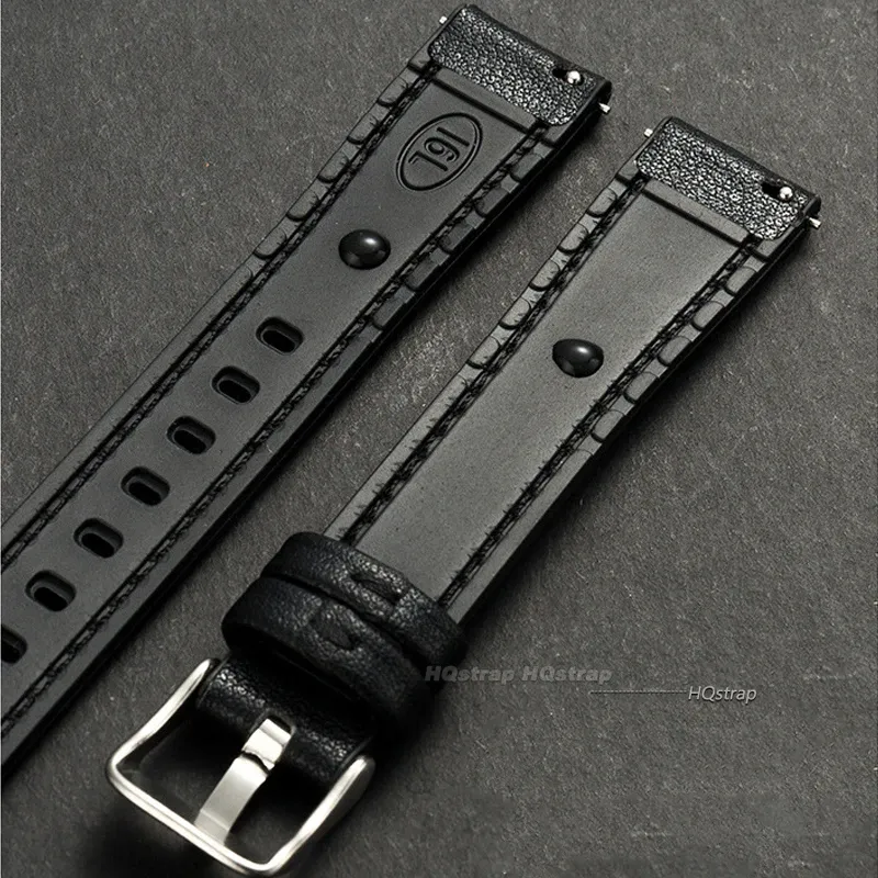 Bracelet silicone ultra-fin 10 à 16 mm à dégagement rapide