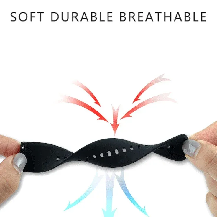 Bracelet silicone universel 20 et 22 mm