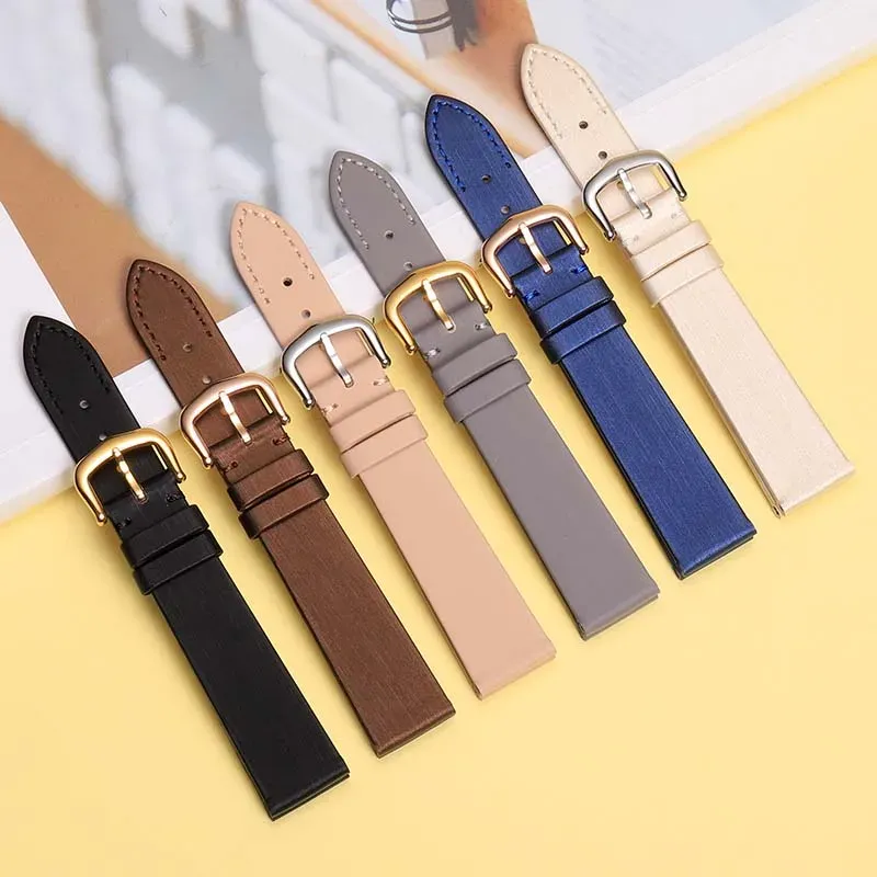 Bracelet soie cuir 16 mm interface plate universel